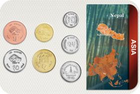 Kursmünzensatz Nepal / Coin Set Nepal 