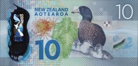 Neuseeland / New Zealand P.192 10 Dollars (2015) Polymer (1) 