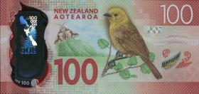 Neuseeland / New Zealand P.195 100 Dollars 20(16) Polymer (1) 