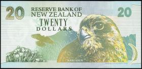 Neuseeland / New Zealand P.183 20 Dollars (1992) grünee Rückseite (1) 