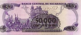 Nicaragua P.148 50000 auf 50 Cordobas (1987) (1) 