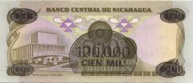 Nicaragua P.149 100.000 auf 500 Cordobas (1987) (1) 