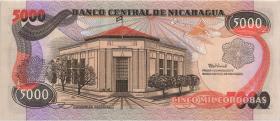 Nicaragua P.157 5000 Cordobas (1988) (1) 