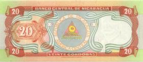 Nicaragua P.189 20 Cordobas 1999 (1) 