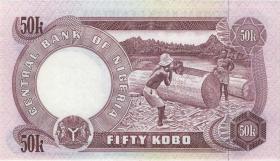 Nigeria P.14d 50 Kobo (1973-78) (1) 
