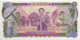 Nordkorea / North Korea P.CS03a 1 Won 2000 Gedenkbanknote (1) 