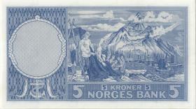 Norwegen / Norway P.30g 5 Kronen 1962 (1) 