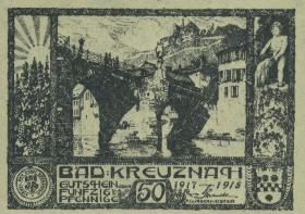 Notgeld Bad Kreuznach 50 Pfennig 1918 