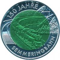 Österreich 25 Euro 2004 (NIOB) 150 J. Semmeringbahn 