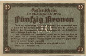 Österreich / Austria 50 Kronen Kassenschein 1918 (1) 