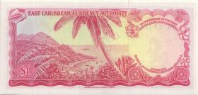 Ost Karibik / East Caribbean P.13d 1 Dollars (1965) (1) 