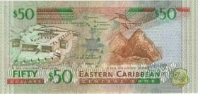 Ost Karibik / East Caribbean P.40a 50 Dollars (2000) Antigua (1) 