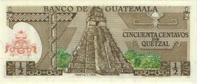 Guatemala P.058b 1/2 Quetzal 1977 (1) 