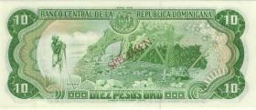 Dom. Republik/Dominican Republic P.119as 10 Pesos Oro 1978 Specimen (1) 