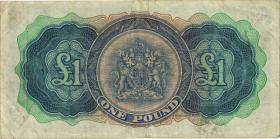 Bermuda P.20d 1 Pound 1966 (3-) 