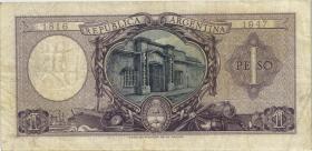 Argentinien / Argentina P.260b 1 Peso (1952) Gedenkbanknote (1816-1947)(3) 