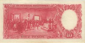 Argentinien / Argentina P.270 10 Pesos (1954-63) (1-) U.3 