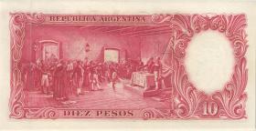 Argentinien / Argentina P.270 10 Pesos (1954-63) (1) U.5 