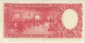 Argentinien / Argentina P.270 10 Pesos (1954-63) (1) U.9 