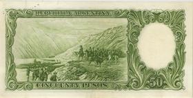 Argentinien / Argentina P.271d 50 Pesos (1955-68) (2) U.9 