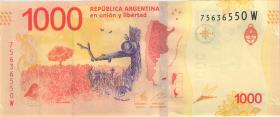 Argentinien / Argentina P.366 1000 Pesos (2017) Serie M (1) 