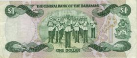 Bahamas P.43b 1 Dollar 1974 (1984) (3) 