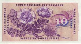 Schweiz / Switzerland P.45e 10 Franken 1959 (1) 