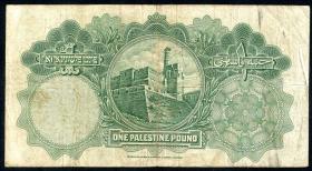 Palästina / Palestine P.07c 1 Pound 1939 (3-) No.1 