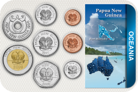 Kursmünzensatz Papua-Neuguinea 