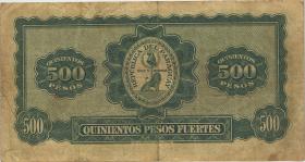 Paraguay P.174 5 Guaranies auf 500 Pesos (3) 