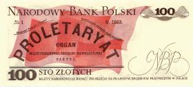 Polen / Poland P.143c 100 Zlotych 1979 (1) 
