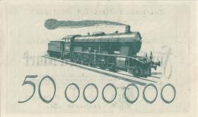 PS1373 Reichsbahn Stuttgart 50 Millionen Mark 1923 (1/1-) 