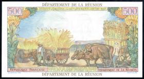 Reunion P.54b 10 Neue Francs auf 500 Francs (1971) (1) 
