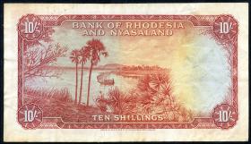Rhodesien & Nyasaland P.20a 10 Shillings 13.5.1957 (3) 