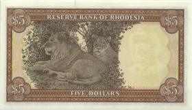 Rhodesien / Rhodesia P.36b 5 Dollars 20.10.1978 (1) 