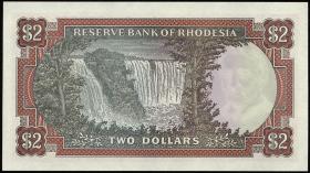 Rhodesien / Rhodesia P.35rc 2 Dollars 5.8.1977 X/1 (1) 