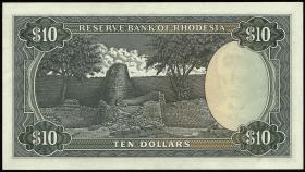 Rhodesien / Rhodesia P.37a 10 Dollars 1.3.1976 (1-) 