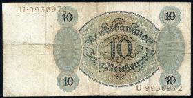 R.168a: 10 Reichsmark 1924 C/U (4) 