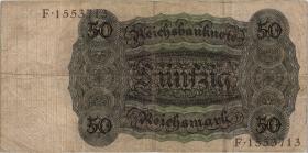 R.170a: 50 Reichsmark 1924 N/F (3) 