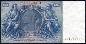 R.176b: 100 Reichsmark 1935 B/X (1) 