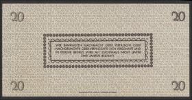R.184a: 20 Reichsmark 1945 Sachsen (2) 