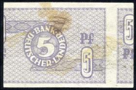 R.250F 5 Pfennig Bank Deutscher Länder Fehldruck (3) 