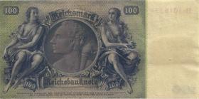 R.338c: 100 DM 1948 Kuponausgabe Kriegsdruck (2) 