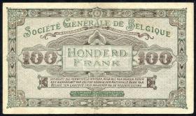 R.437: Belgien 100 Francs 1915 (3) 