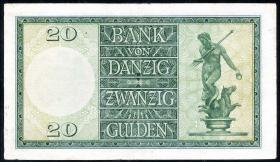 R.844a: Danzig 20 Gulden 1937 (3) 