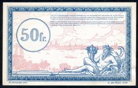 R.863d: Rheinland 50 Francs (1923) 000,000 Specimen (1/1-) 