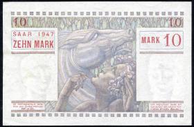R.870: Saarland 10 Mark 1947 (1/1-) H.3 