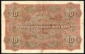 R.901: Deutsch-Ostafrika 10 Rupien 1905 No.26852 (3-) 