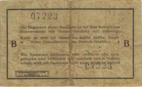 R.916a: Deutsch-Ostafrika 1 Rupie 1915 B (3) Unterschrift Seidenschwarz 