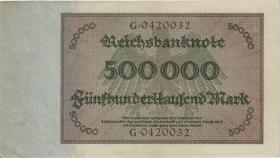 R.087a 500.000 Mark 1923 Reichsdruck (1/1-) 